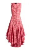 Etro Printed Cotton Midi Dress In Pink