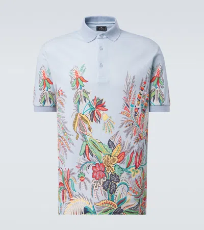Etro Collared Short-sleeved Polo Shirt In Multi