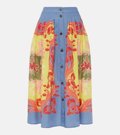 Etro Summer Skirt, Woman, Yellow, Size 46 In Multi