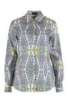 Etro Printed Stretch Poplin Shirt