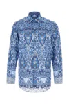 Etro Cotton Shirt With Floral And Paisley Prints