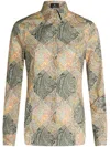 Etro Printed Cotton Shirt In Multi