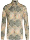 Etro Printed Cotton Shirt In Multi