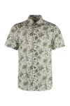 Etro Paisley-print Cotton Shirt In Green