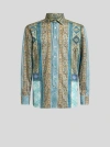 Etro Paisley-print Shirt In Light Blue