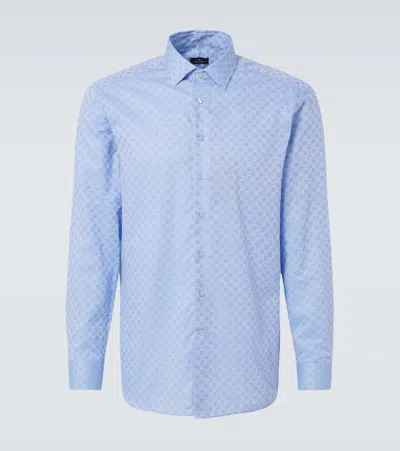 Etro Printed Cotton Shirt In Multicolor