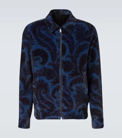 ETRO PRINTED COTTON VELVET JACKET