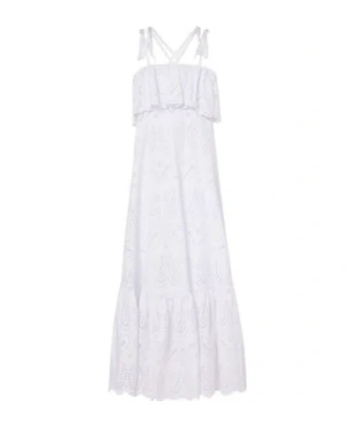 Etro Printed Cotton-blend Maxi Dress In White
