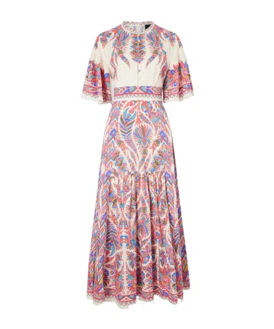 Etro Printed Cotton-poplin Maxi Dress In Multi