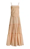Etro Printed Cotton-silk Maxi Dress In Brown
