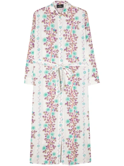 Etro Printed Cover-up Tunic In White