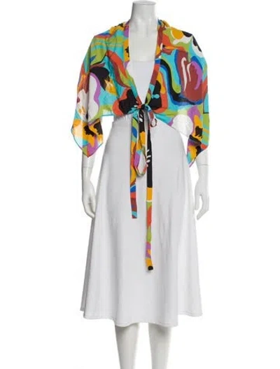 Pre-owned Etro Printed Cover-up In Multi