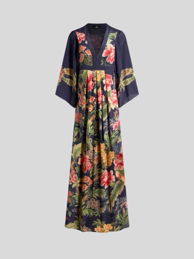 ETRO PRINTED CREPE DE CHINE DRESS