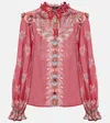 Etro Printed Crepon Blouse In Multi