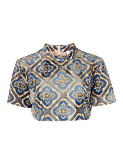 ETRO PRINTED CROPPED TOP