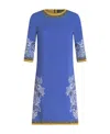 Etro Blue Multicolour Viscose Blend Dress In Blue