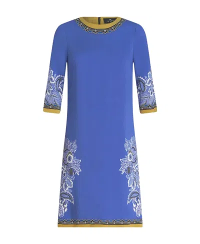 ETRO PRINTED CADY TUNIC DRESS