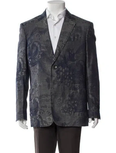 Pre-owned Etro Printed Denim Jacket