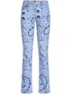 Etro Denim Jeans With Printed Bandana And Paisley