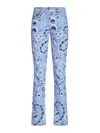 Etro Denim Jeans With Printed Bandana And Paisley In Blue