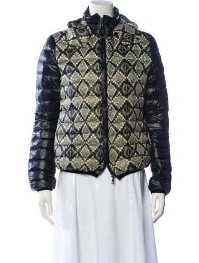 Pre-owned Etro Printed Down Jacket In Black