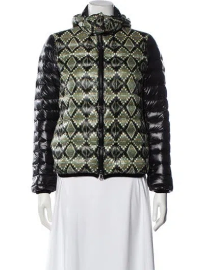 Pre-owned Etro Printed Down Jacket In Black