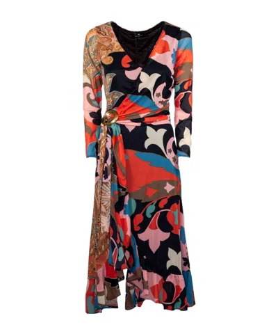 Etro Printed Dress In Multi
