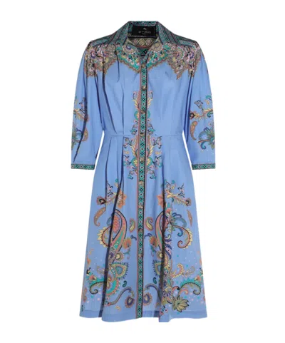 ETRO ETRO PAISLEY PRINTED MIDI DRESS