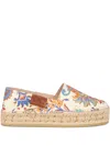 Etro Floral Espadrilles In Multi
