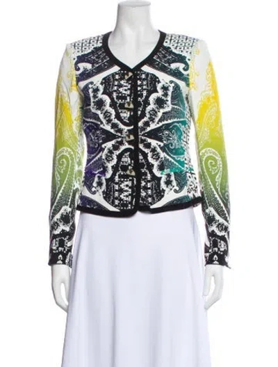 Pre-owned Etro Printed Evening Jacket In Black