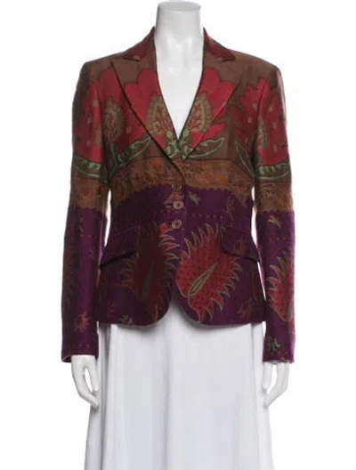 Pre-owned Etro Printed Evening Jacket In Multi