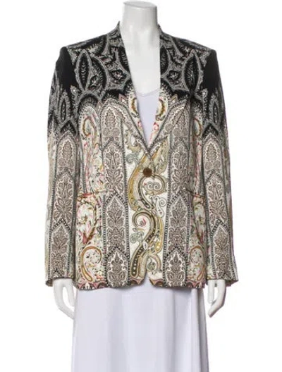 Pre-owned Etro Printed Evening Jacket In Neutral