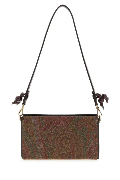 Etro Printed Fabric Arnica Shoulder Bag In Multi