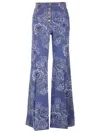 ETRO PRINTED FLARE JEANS