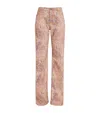 Etro Printed Flared Jeans In Orange
