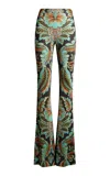 Etro Printed Flared Pants In Multi