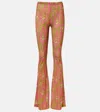 Etro Paisley Foliage-motif Trousers In Multi