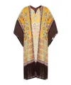 Etro Fringed Printed Kaftan In Multi