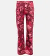Etro Printed High-rise Straight Jeans In 1