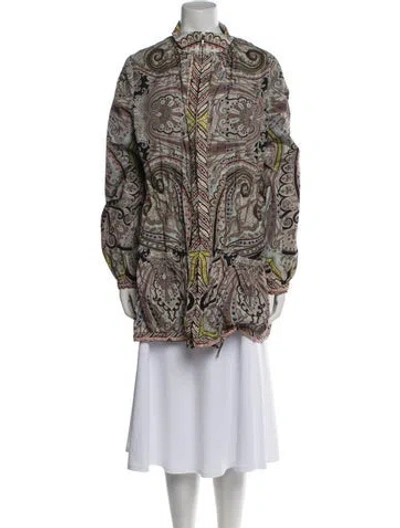 Pre-owned Etro Printed Jacket In Multi