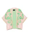 Etro Jacquard Floral Jacket In Nude & Neutrals