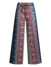 Etro Culotte Jeans With Placed Print In Multi