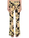 Etro Floral Pattern Flared Leg High Waist