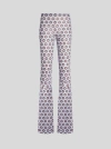 Etro Printed Jersey Trousers In Light Blue