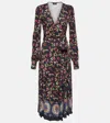 Etro Wickelkleid Aus Jersey In Blue