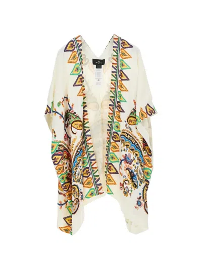 Etro Printed Kimono Jacket In Multi