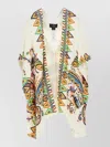 Etro Printed Kimono Jacket Open Front Draped