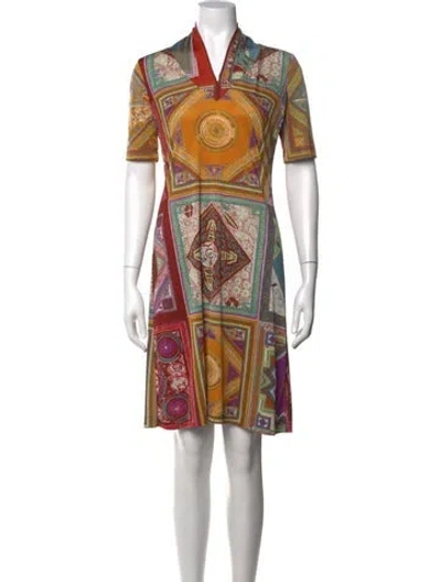 Pre-owned Etro Printed Knee-length Dress