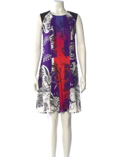 Pre-owned Etro Printed Knee-length Dress In Multi