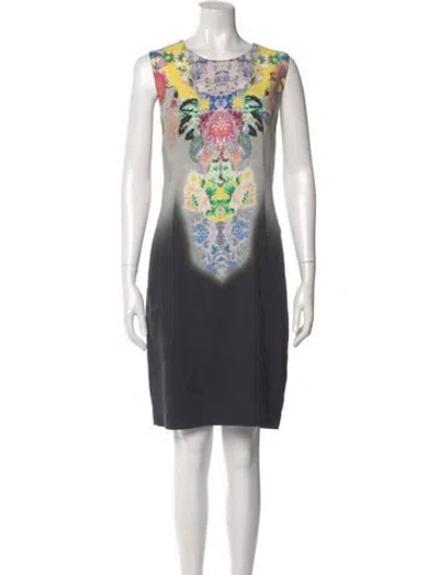 Pre-owned Etro Printed Knee-length Dress In Multi